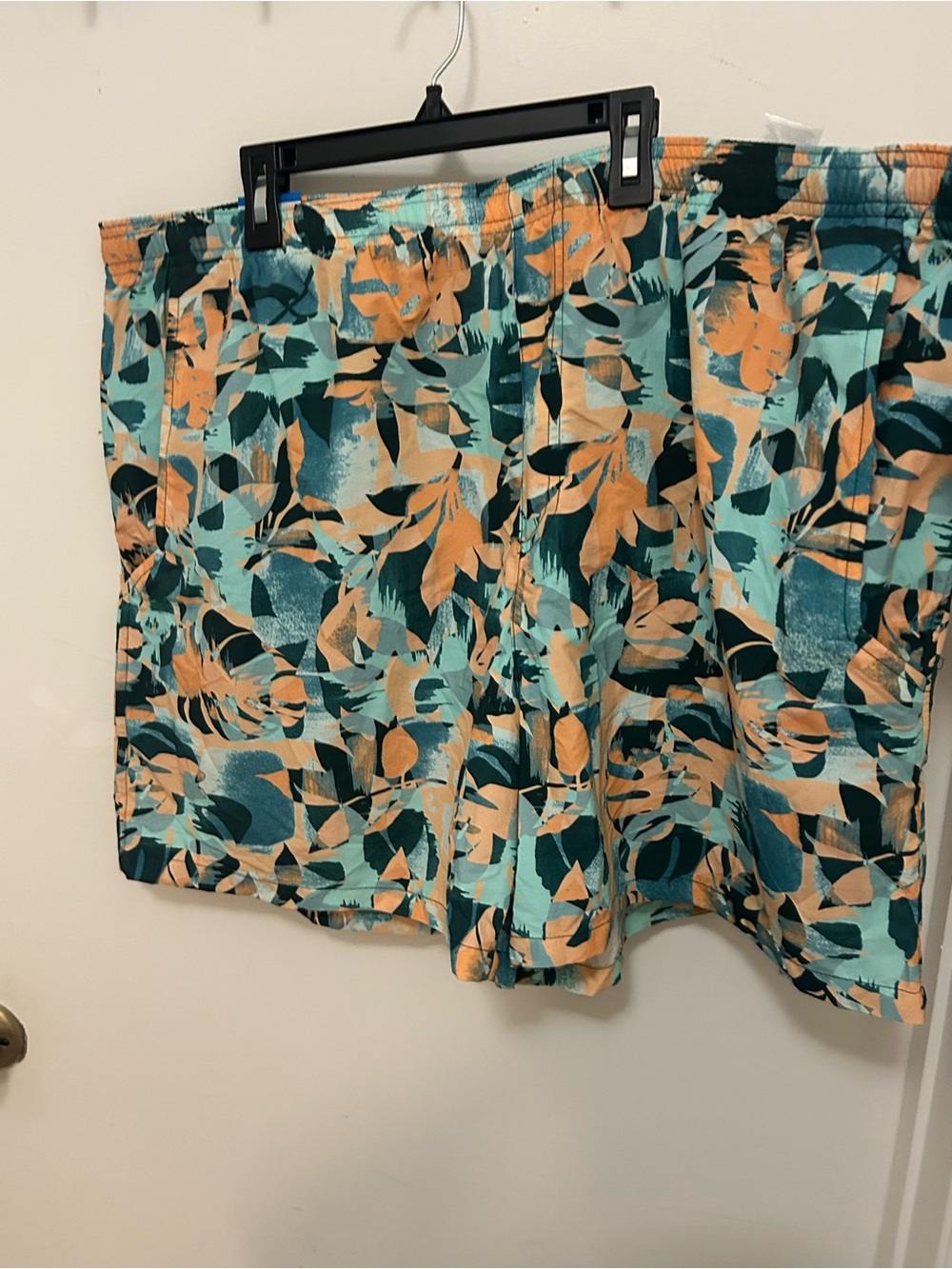 Columbia Floral Mini Skirt in Teal and Peach